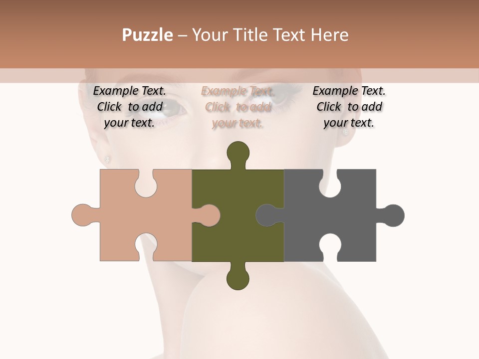 Caucasian Beautiful Make Up PowerPoint Template