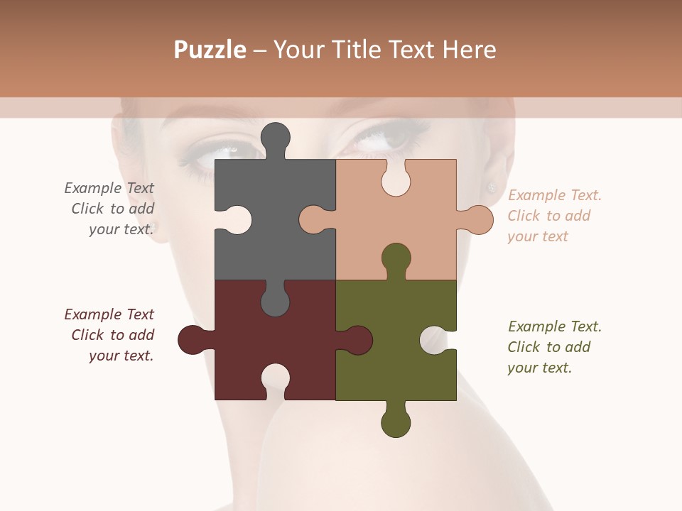 Caucasian Beautiful Make Up PowerPoint Template