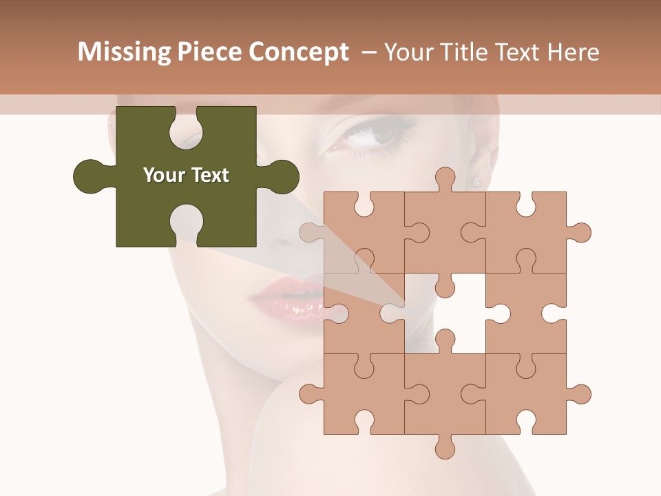 Caucasian Beautiful Make Up PowerPoint Template