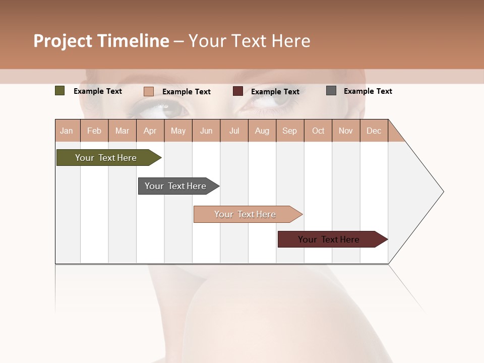 Caucasian Beautiful Make Up PowerPoint Template