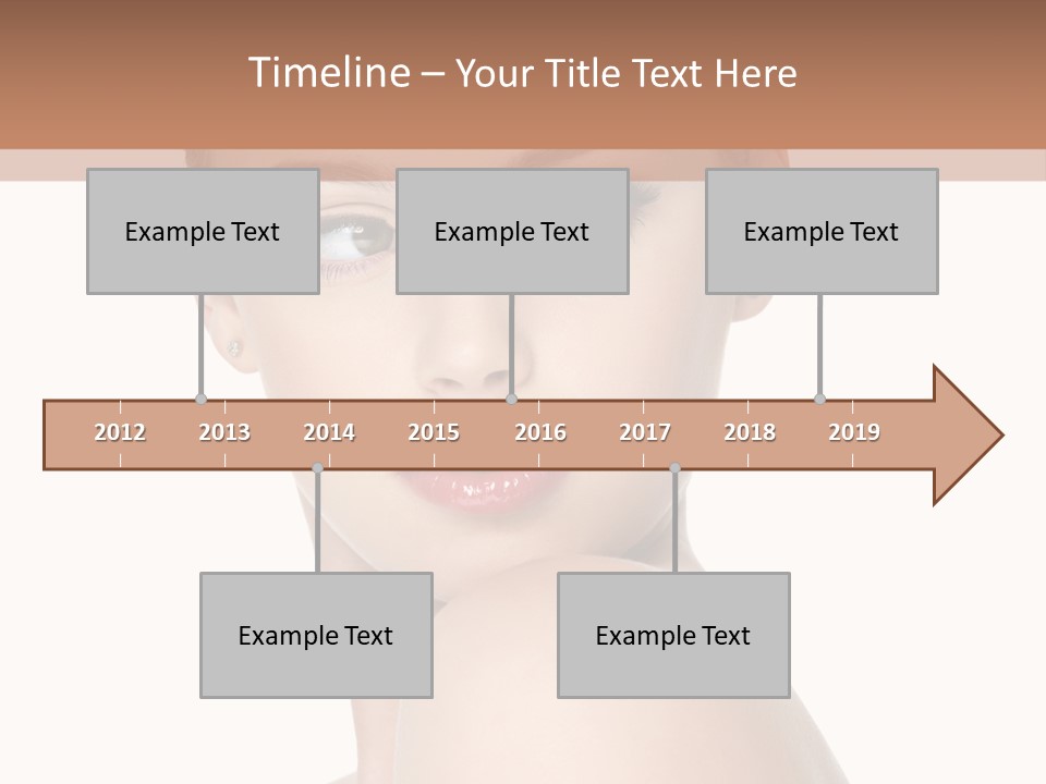 Caucasian Beautiful Make Up PowerPoint Template