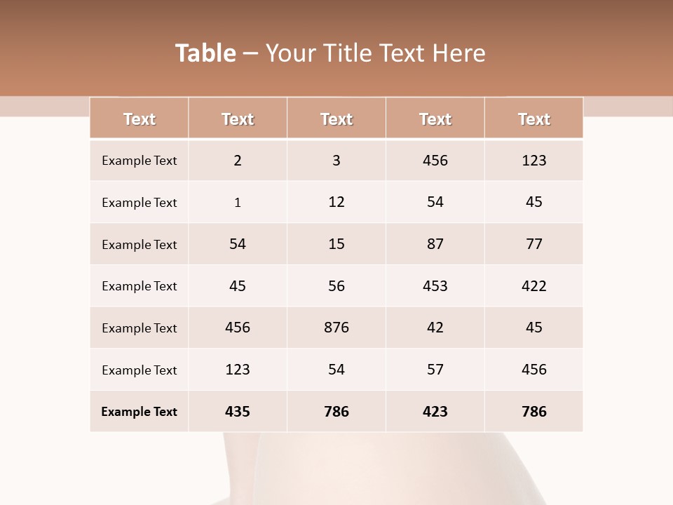 Caucasian Beautiful Make Up PowerPoint Template