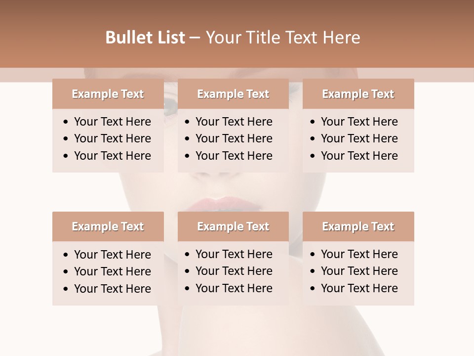 Caucasian Beautiful Make Up PowerPoint Template