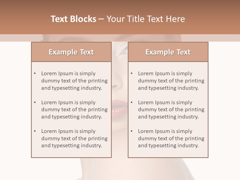 Caucasian Beautiful Make Up PowerPoint Template