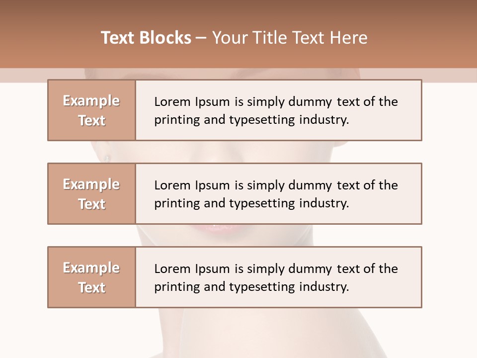 Caucasian Beautiful Make Up PowerPoint Template