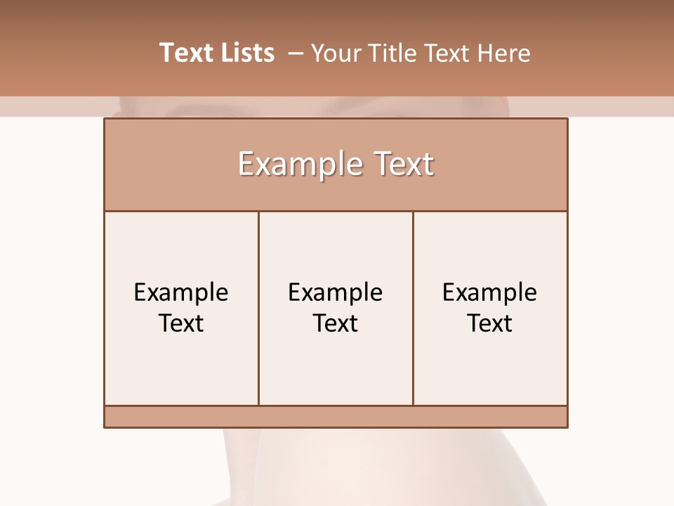 Caucasian Beautiful Make Up PowerPoint Template