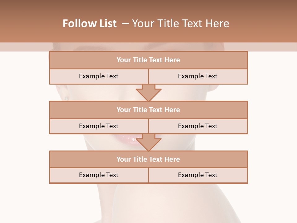 Caucasian Beautiful Make Up PowerPoint Template