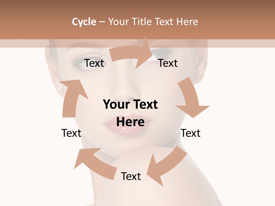 Caucasian Beautiful Make Up PowerPoint Template