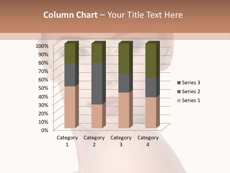 Caucasian Beautiful Make Up PowerPoint Template