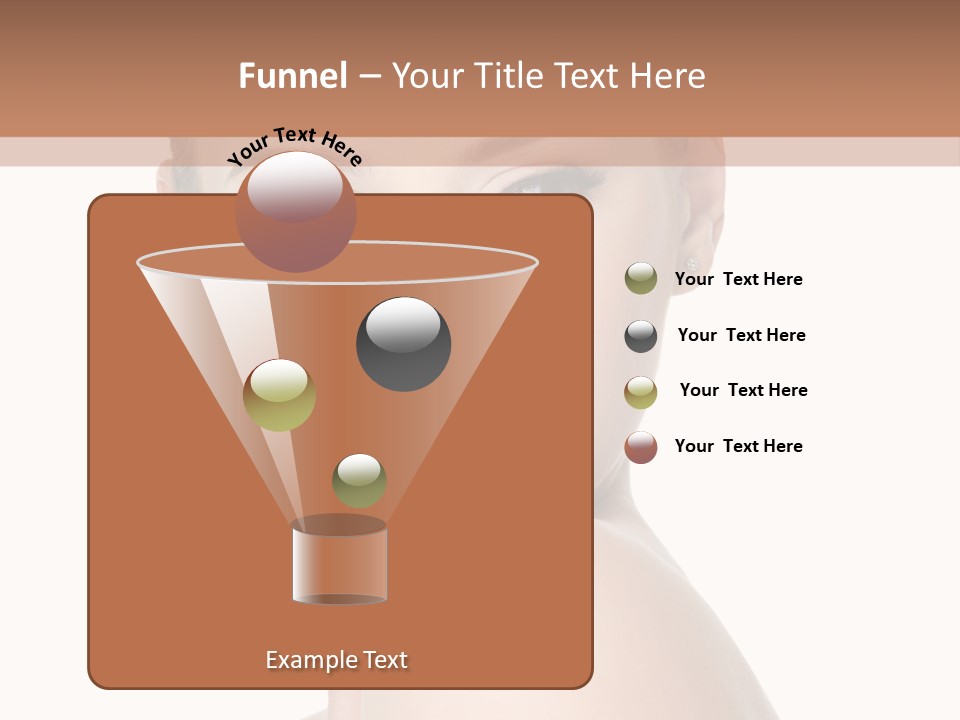 Caucasian Beautiful Make Up PowerPoint Template
