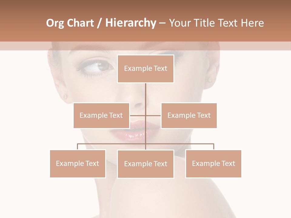 Caucasian Beautiful Make Up PowerPoint Template