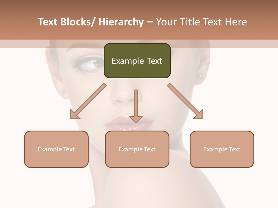 Caucasian Beautiful Make Up PowerPoint Template