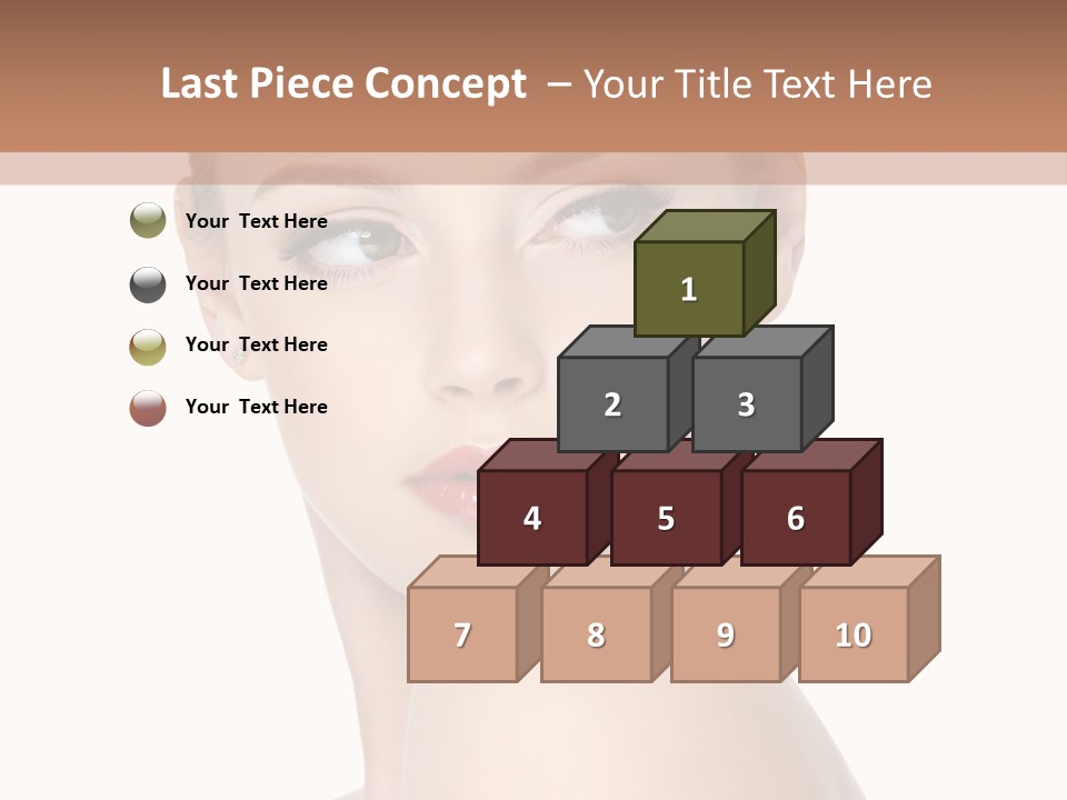 Caucasian Beautiful Make Up PowerPoint Template