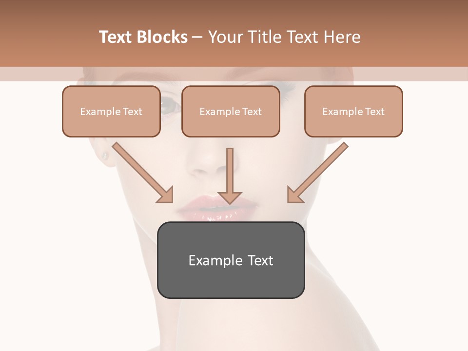Caucasian Beautiful Make Up PowerPoint Template