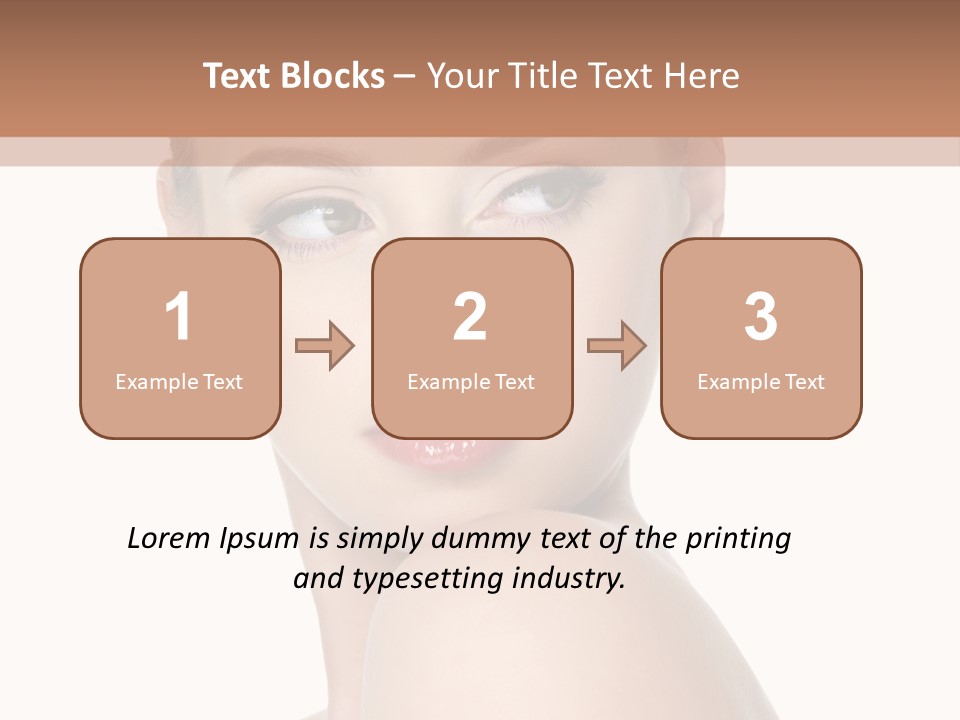 Caucasian Beautiful Make Up PowerPoint Template