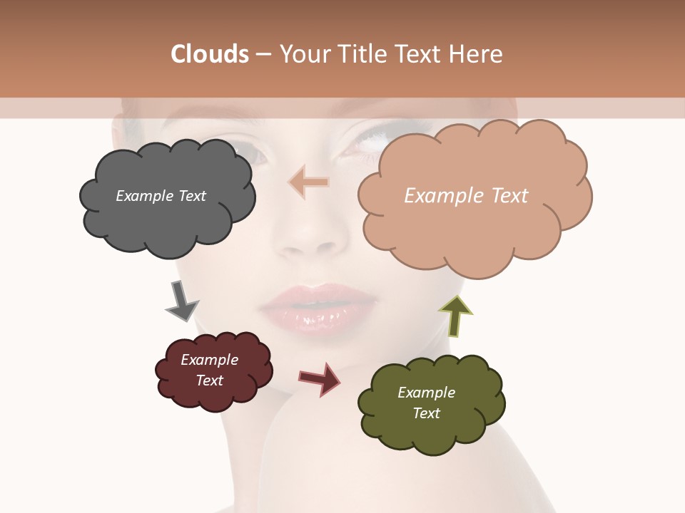 Caucasian Beautiful Make Up PowerPoint Template