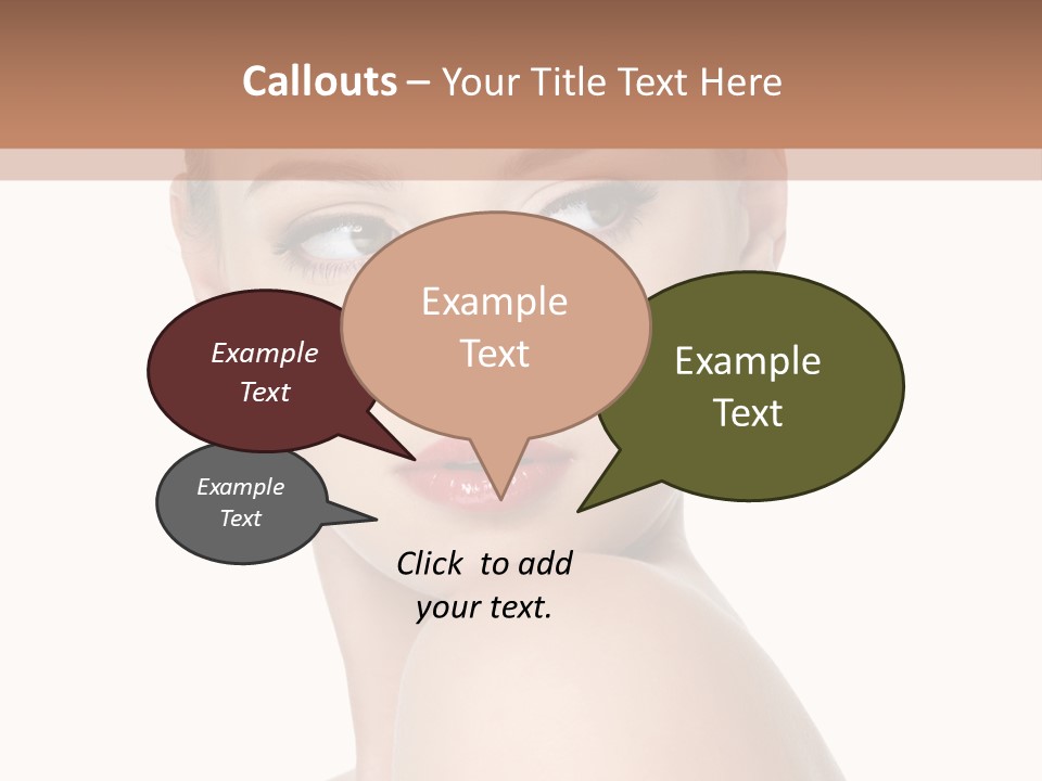 Caucasian Beautiful Make Up PowerPoint Template