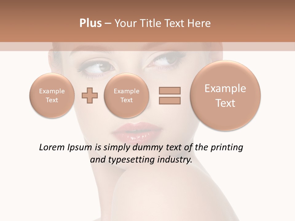 Caucasian Beautiful Make Up PowerPoint Template