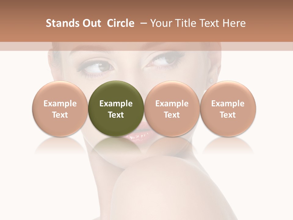 Caucasian Beautiful Make Up PowerPoint Template
