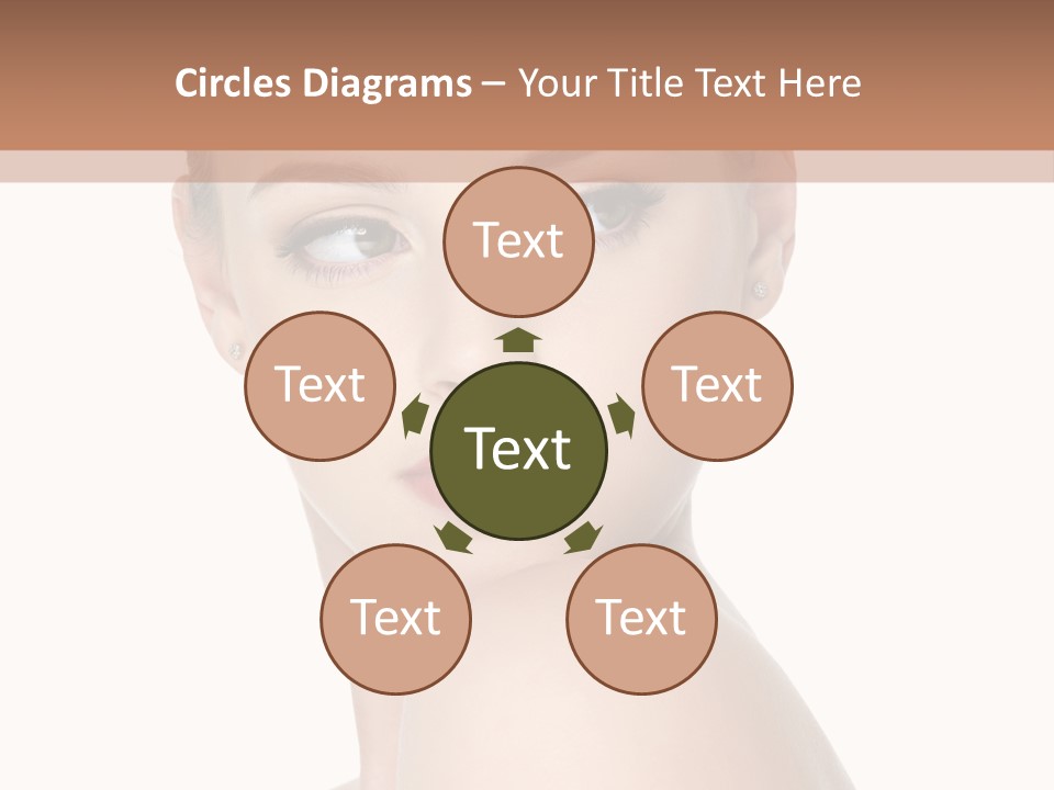 Caucasian Beautiful Make Up PowerPoint Template