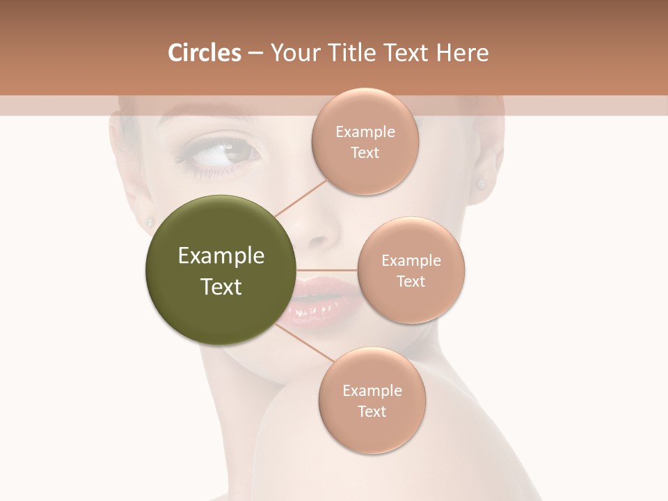 Caucasian Beautiful Make Up PowerPoint Template