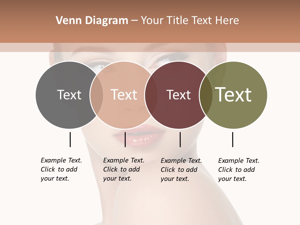 Caucasian Beautiful Make Up PowerPoint Template
