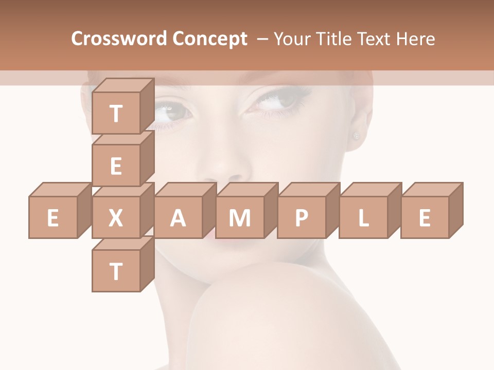 Caucasian Beautiful Make Up PowerPoint Template