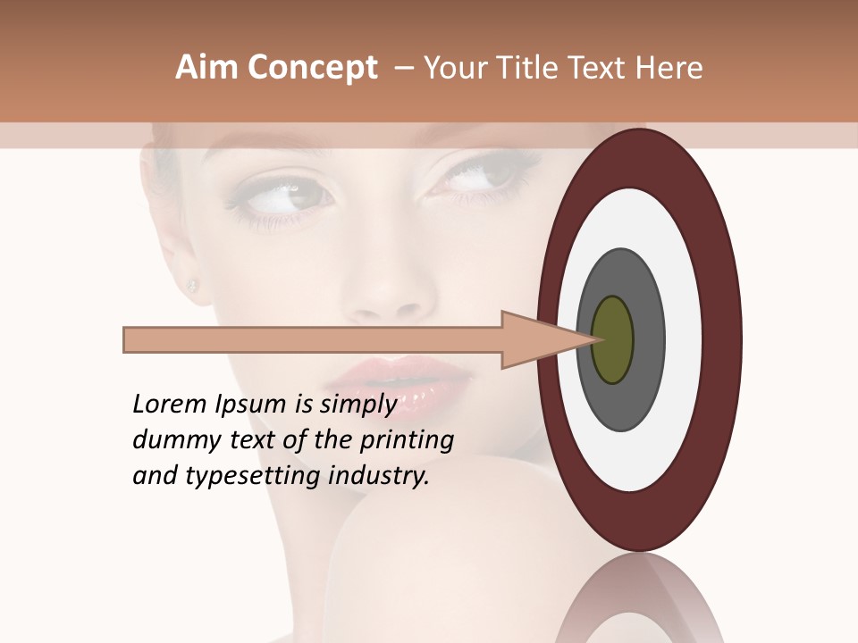 Caucasian Beautiful Make Up PowerPoint Template