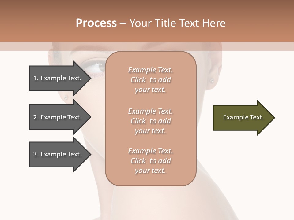 Caucasian Beautiful Make Up PowerPoint Template