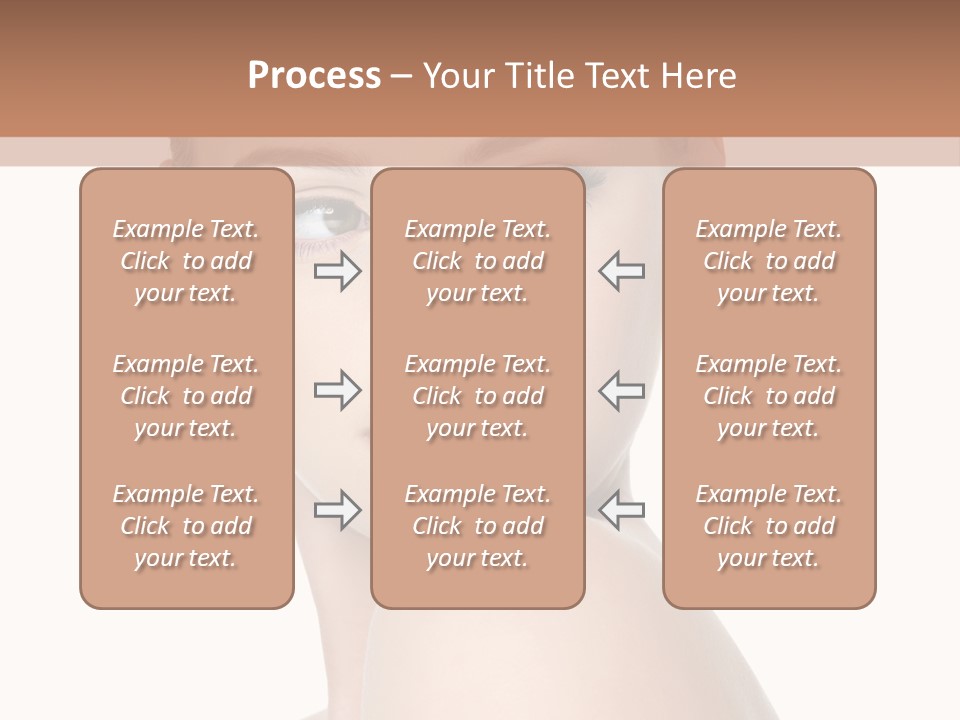 Caucasian Beautiful Make Up PowerPoint Template