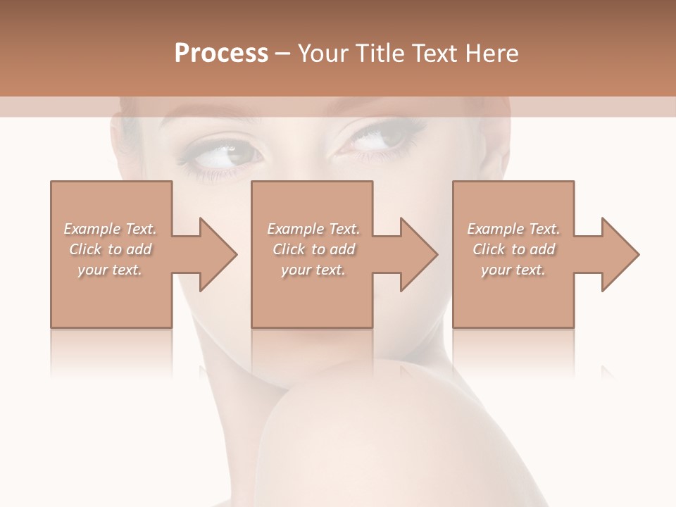 Caucasian Beautiful Make Up PowerPoint Template