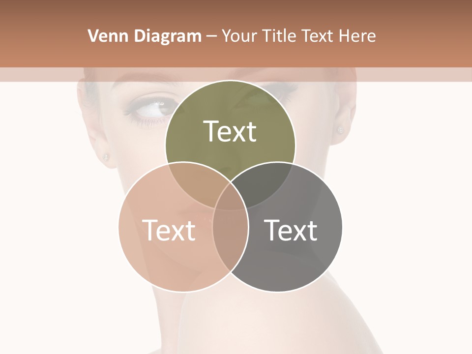 Caucasian Beautiful Make Up PowerPoint Template