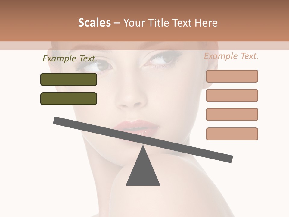Caucasian Beautiful Make Up PowerPoint Template