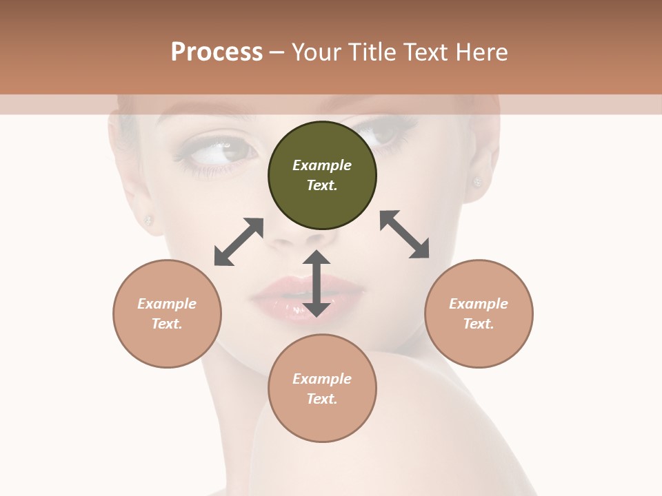 Caucasian Beautiful Make Up PowerPoint Template