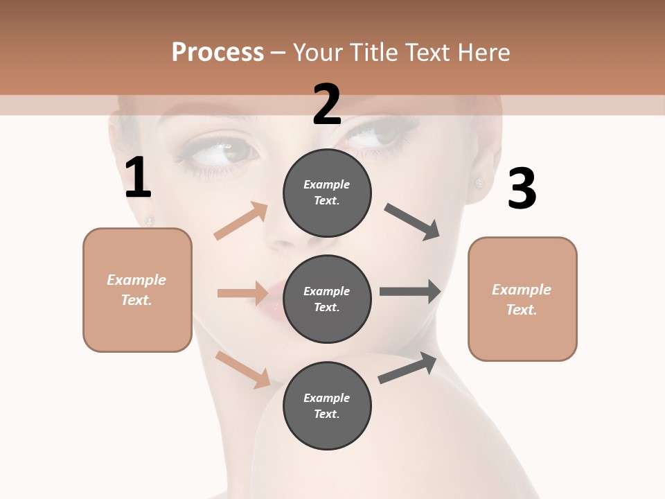 Caucasian Beautiful Make Up PowerPoint Template