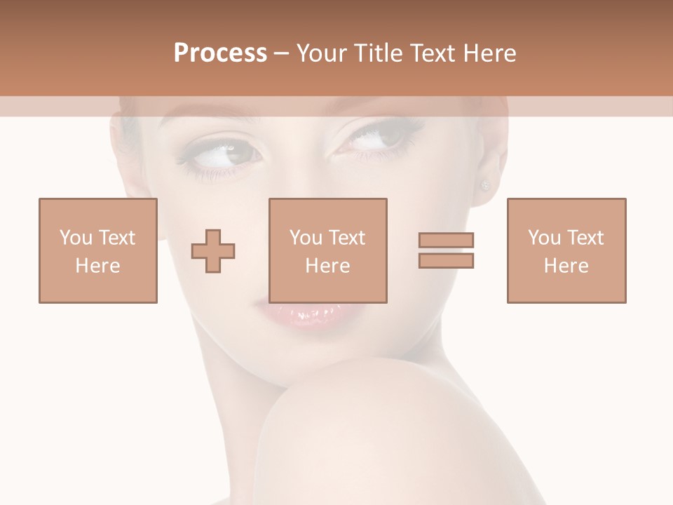 Caucasian Beautiful Make Up PowerPoint Template