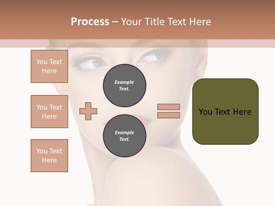 Caucasian Beautiful Make Up PowerPoint Template