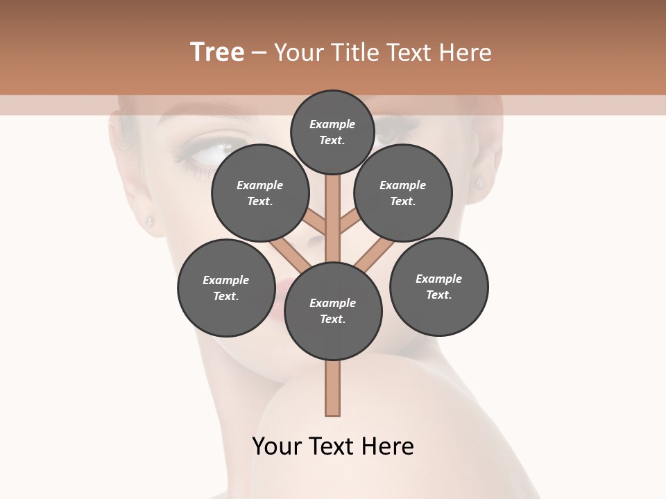 Caucasian Beautiful Make Up PowerPoint Template