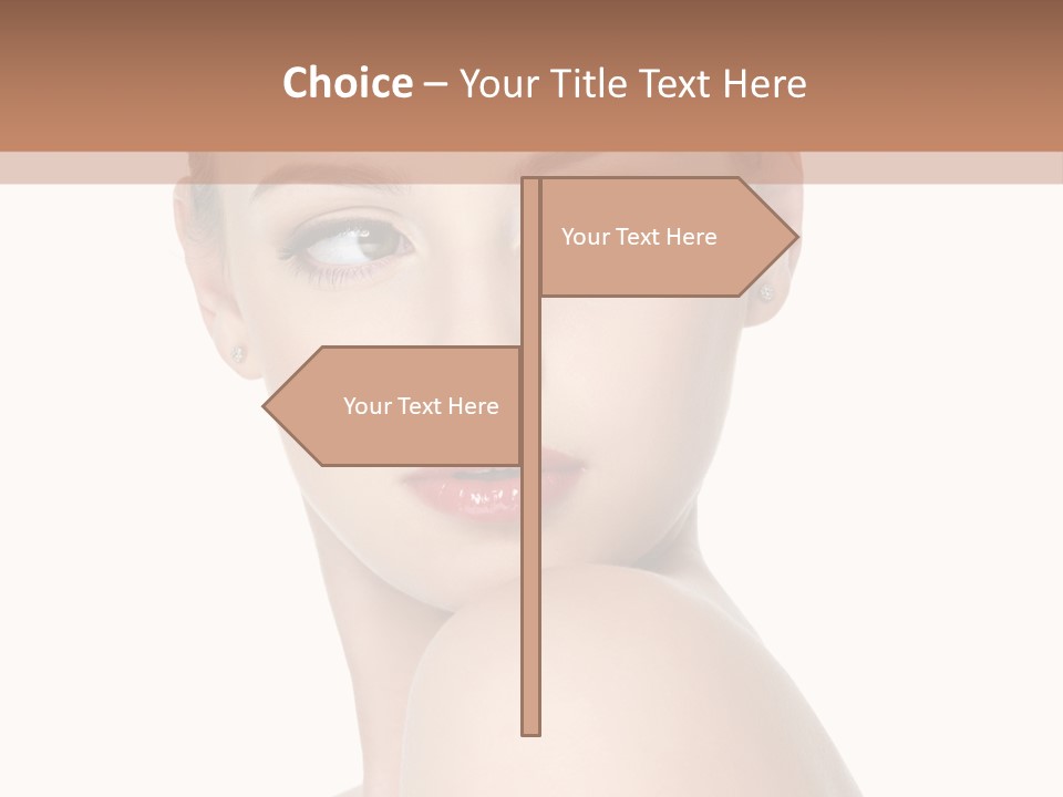 Caucasian Beautiful Make Up PowerPoint Template