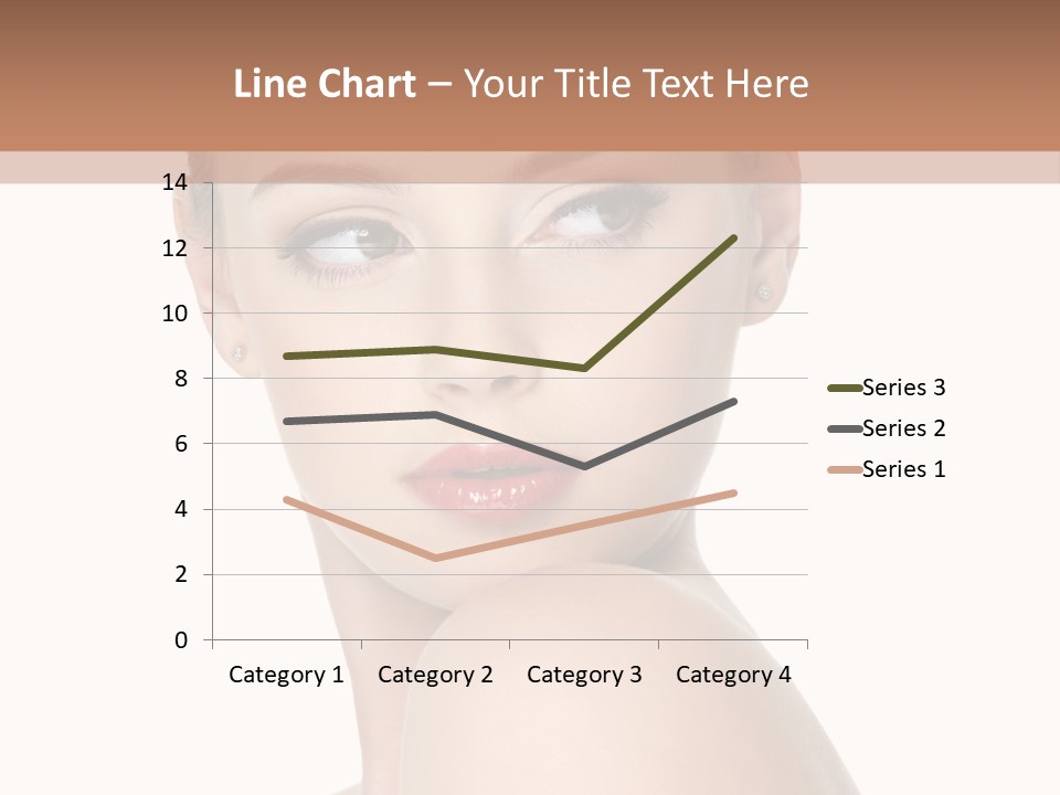 Caucasian Beautiful Make Up PowerPoint Template