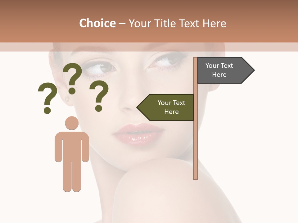 Caucasian Beautiful Make Up PowerPoint Template