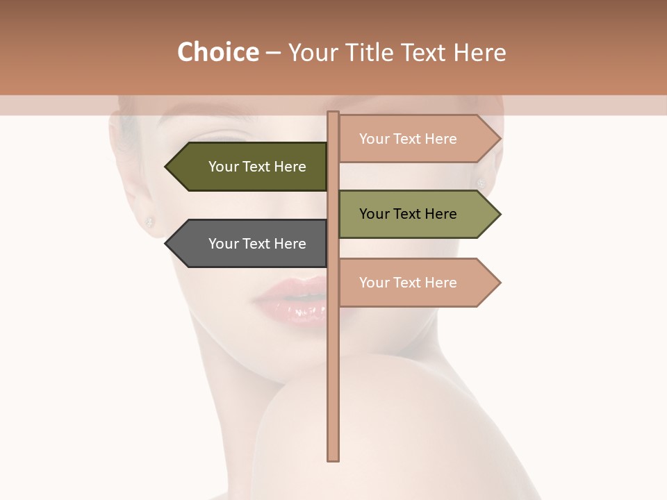 Caucasian Beautiful Make Up PowerPoint Template