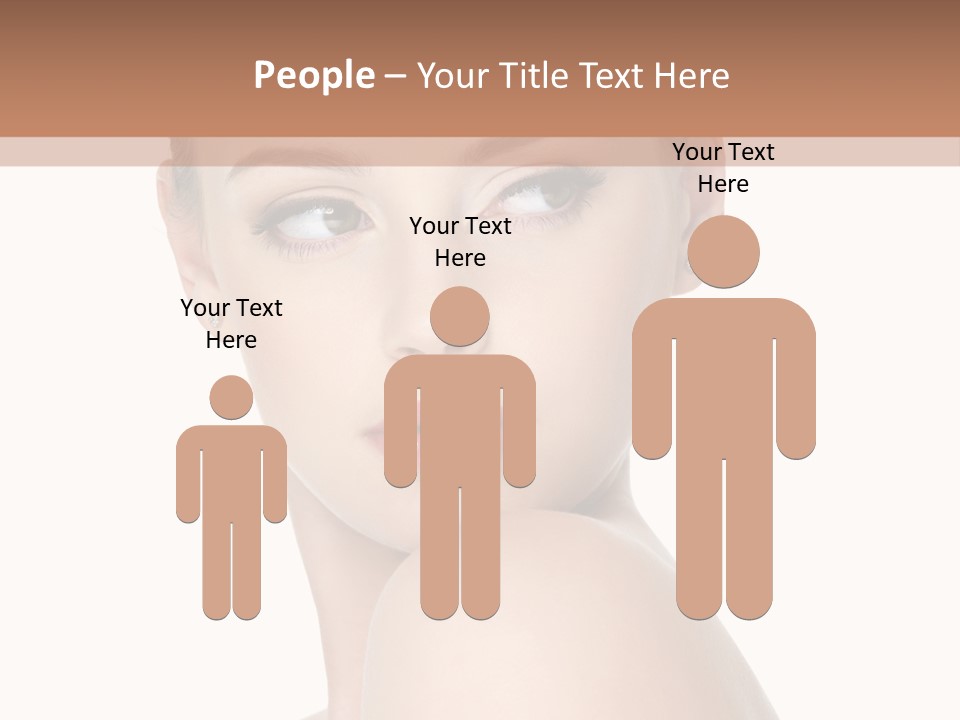 Caucasian Beautiful Make Up PowerPoint Template