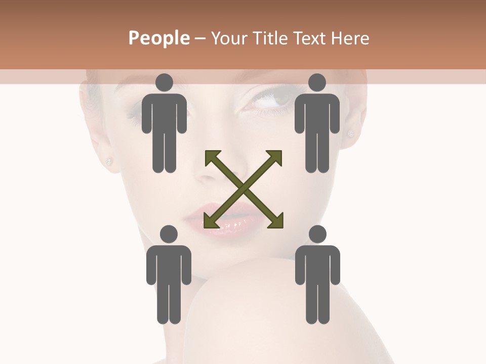 Caucasian Beautiful Make Up PowerPoint Template