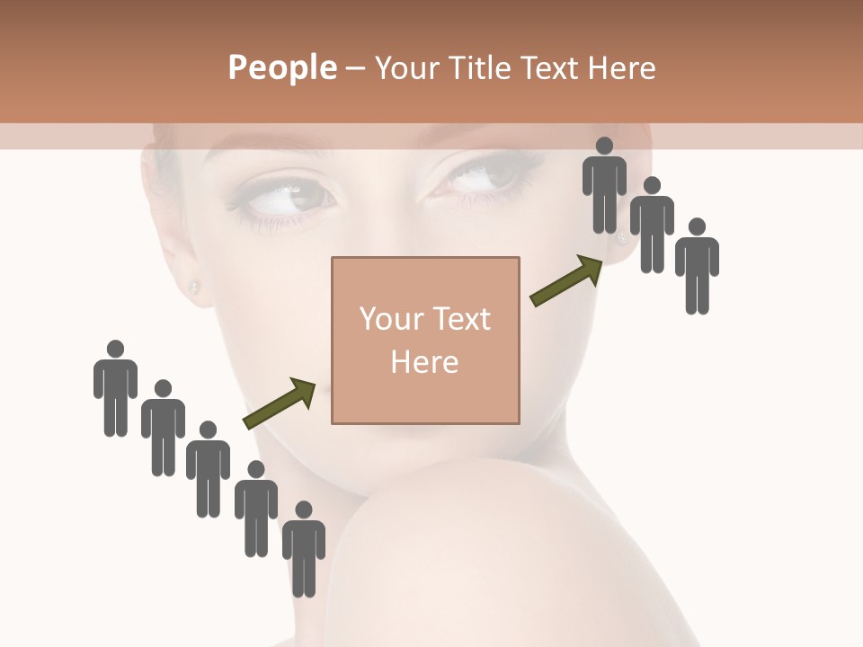 Caucasian Beautiful Make Up PowerPoint Template