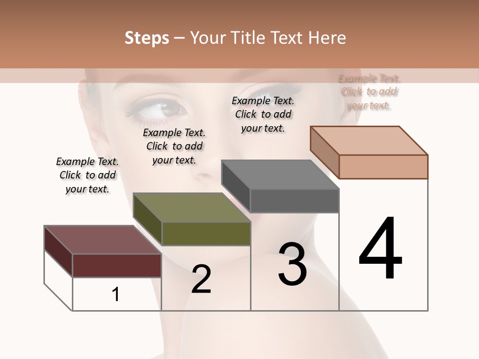 Caucasian Beautiful Make Up PowerPoint Template