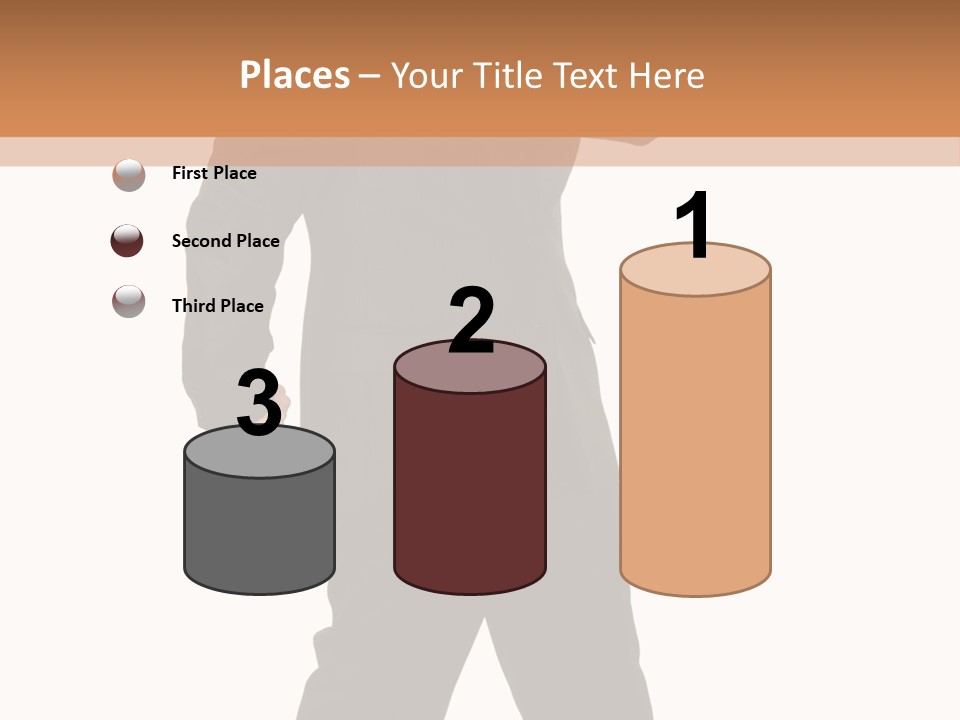 Modern Businessman Elegant Full Length Portrait PowerPoint Template