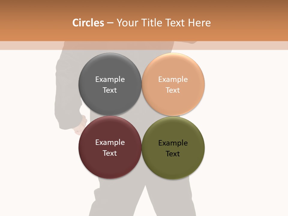 Modern Businessman Elegant Full Length Portrait PowerPoint Template