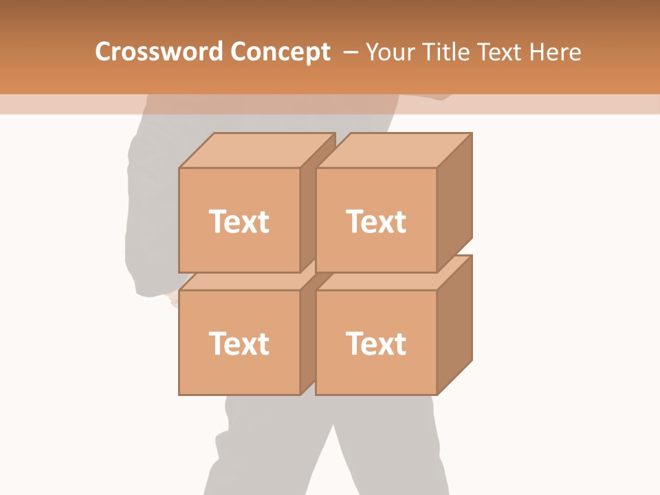 Modern Businessman Elegant Full Length Portrait PowerPoint Template