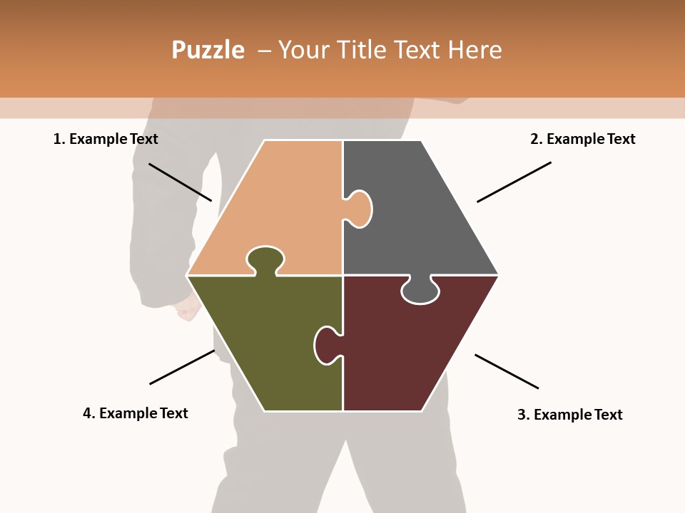 Modern Businessman Elegant Full Length Portrait PowerPoint Template